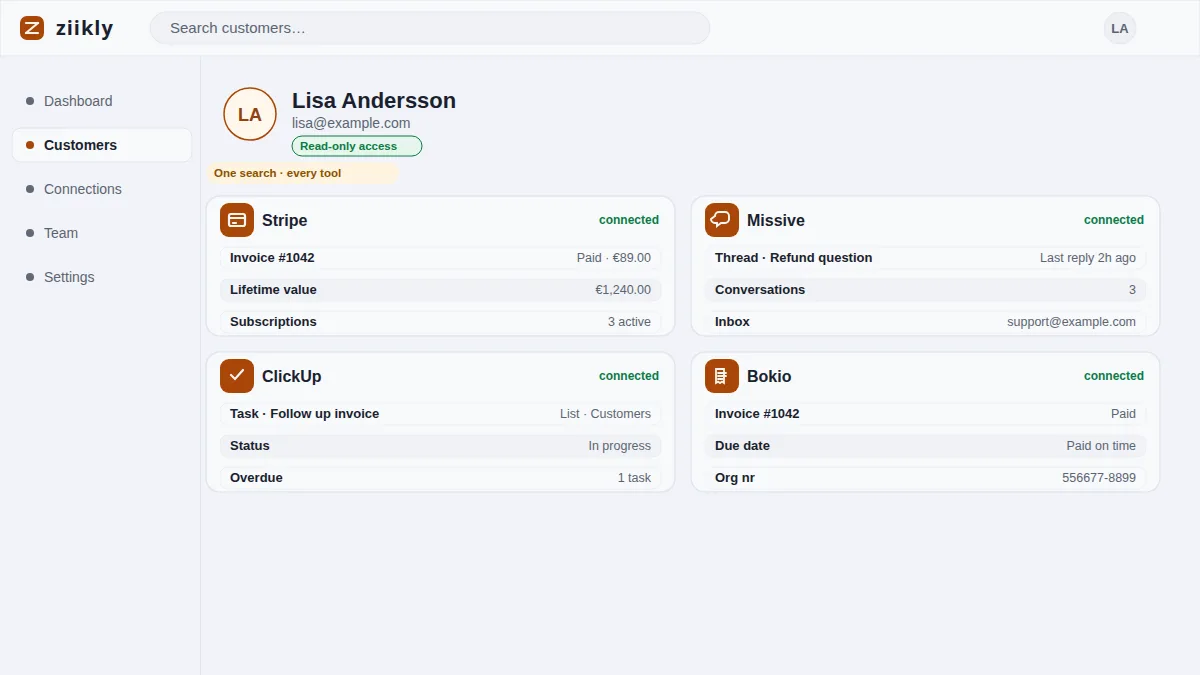 Live lookup answers compared to a synced central store